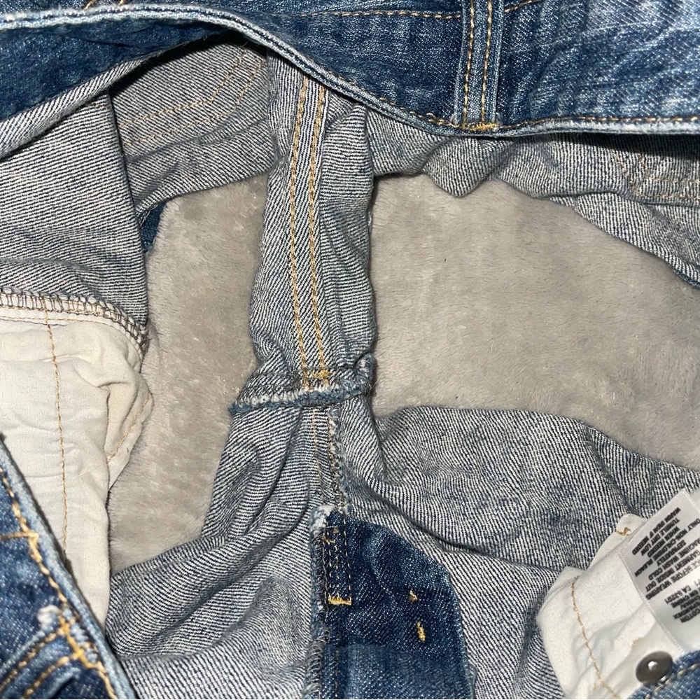 AÉROPOSTALE Womans Dark Wash Flex Effects Low-Rise Denim Midi Cuffed Shorts - Picture 12 of 12